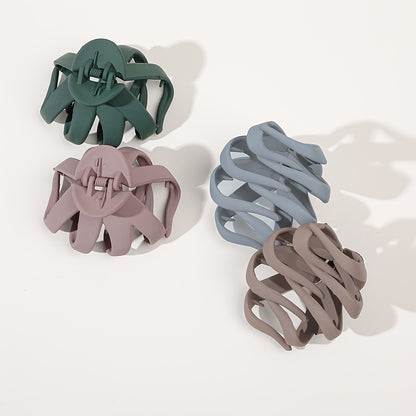 9pcs/4pcs/1pc Frosted Octopus Hair Clip