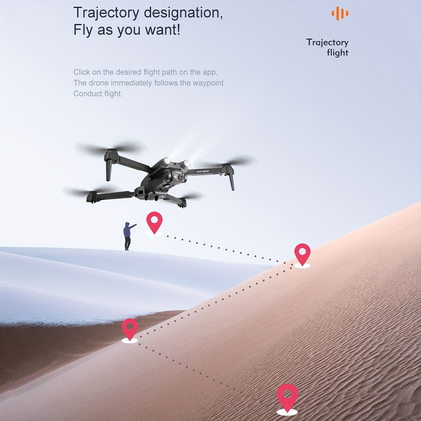 RG500 MAX Drone With Dual Camera, Optical Flow Positioning, Smart Obstacle Avoidance Remote Control Drone Toys For Men's Gifts, Indoor And Outdoor Affordable UAV, Christmas Halloween Thanksgiving Gift