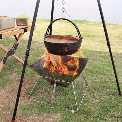 Camping Cookware Set, Portable Outdoor Non-stick Pot For Outdoor Hiking And Picnic
