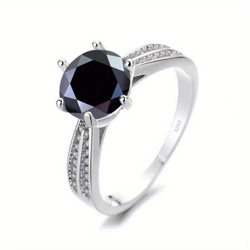 Tancise Original 925 Sterling Silber Ring Moissanit mit Zertifikat Feiner Schmuck Verlobungsringe für Damen