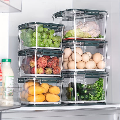 1 Set Airtight Food Preservation Box Set - Sealed for Freshness, Ideal for Vegetables, Fruits & Eggs, Durable Kitchen Storage Solution with Modern Design, Space-Saving Refrigerator Utensils