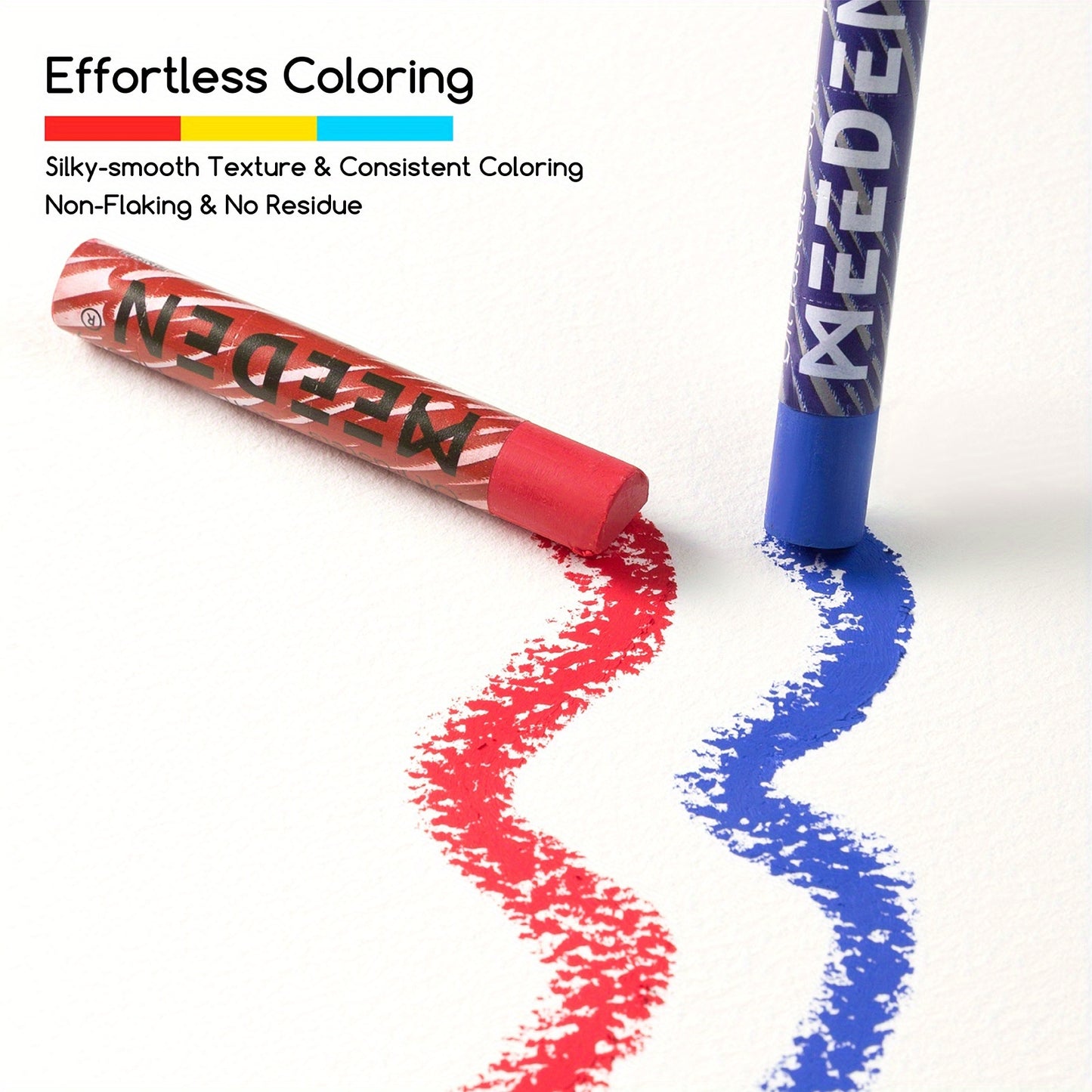 MEEDEN Soft Oil Pastels Set: 48/72 Colors Oil Pastels for Artists Adults Teachers - Fine Writing Instruments Vibrant Crayons for Art Painting & Drawing, Blending, Layering, Shading