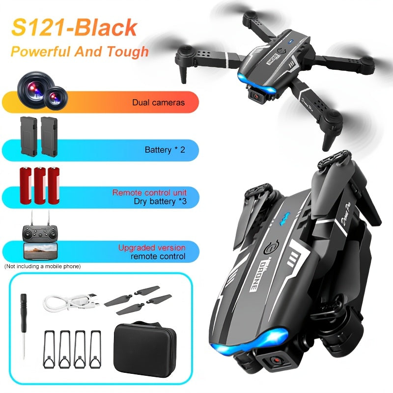 2025 Drone Toy With Dual Camera, Phone APP FPV Double Folding RC Quadcopter Altitude Hold, One Key Take Off Remote Control For Men Gift Indoor Outdoor RC Helicopter, New Year Gifts