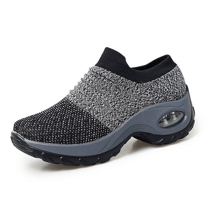 Leichte Damen-Sneaker mit Luftpolstersohle – Atmungsaktive Mesh-Laufschuhe mit stylischem Low-Top-Design – Ideal für Komfort und Stil
