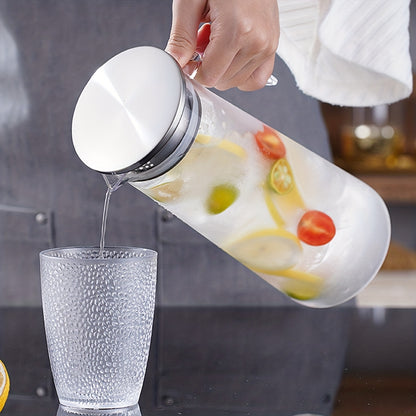 1pc AMOICHIC Large Capacity Beverage Cooler & Water Jug Suitable for Parties, Refrigerator Storage, Heavy-Duty Plastic for Lemonade, Soda, Iced Tea, Drink Dispenser for Picnic, BBQ, Use - Cooling Container