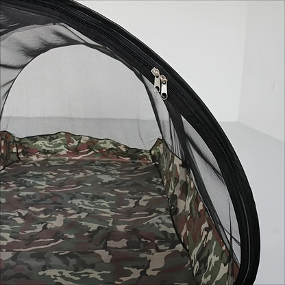 1pc Outdoor Camping Mosquito Net, Classic Camo Insect Repellent Camping Tent, Ideal For BBQ