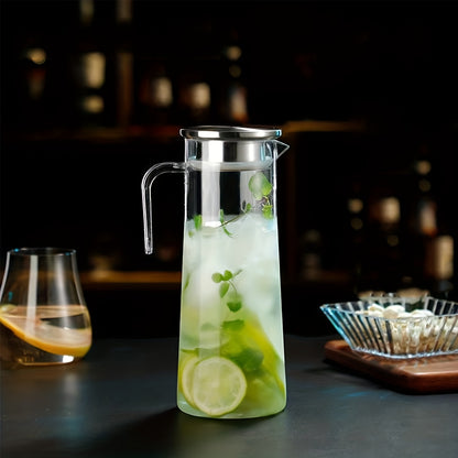 1pc AMOICHIC Large Capacity Beverage Cooler & Water Jug Suitable for Parties, Refrigerator Storage, Heavy-Duty Plastic for Lemonade, Soda, Iced Tea, Drink Dispenser for Picnic, BBQ, Use - Cooling Container