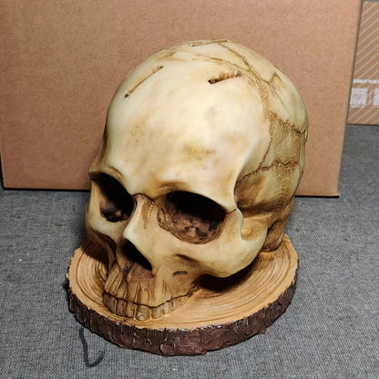 1pc Skull Knife Holder Kitchen Storage Rack Home Decor Resin Craft Party Supplies Quirky Decoration