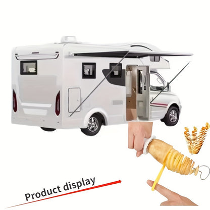 6pcs/set Portable Potato BBQ Skewers For Camping Chips Maker Potato Slicer Potato Spiral Cutter Barbecue Tools Kitchen Accessories